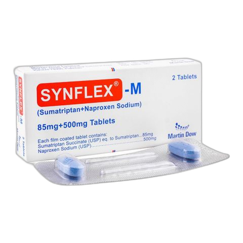 Martin Dow Synflex-M Tablet, 85mg + 500mg, 2-Pack