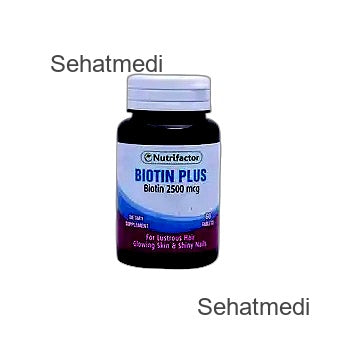 Nutrifactor Biotin Plus Tablets 2500Mcg (1 Bottle = 60 Tablets)
