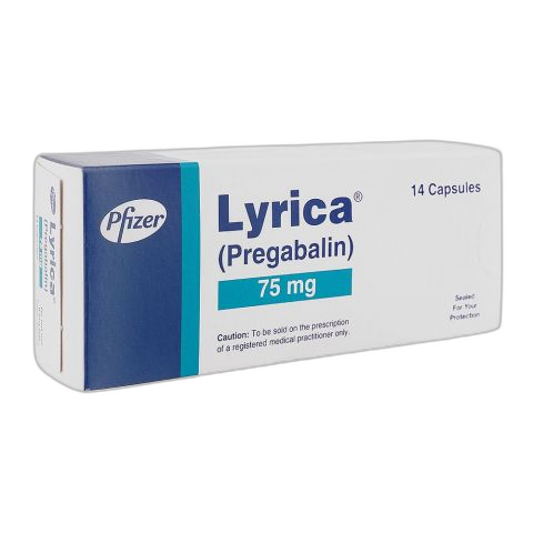 Pfizer Lyrica Capsules, 75mg, 14-Pack