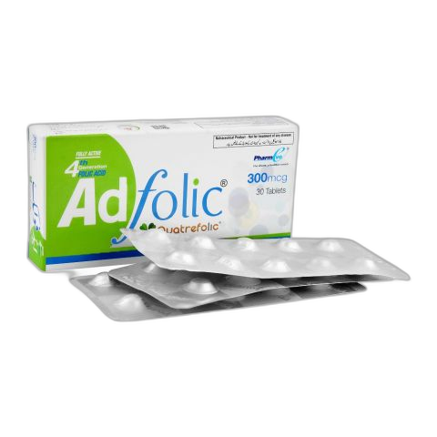 PharmEvo Ad Folic Tablet, 300mcg, 30-Pack