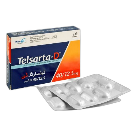 PharmEvo Telsarta-D Tablet, 40/12.5mg, 14-Pack