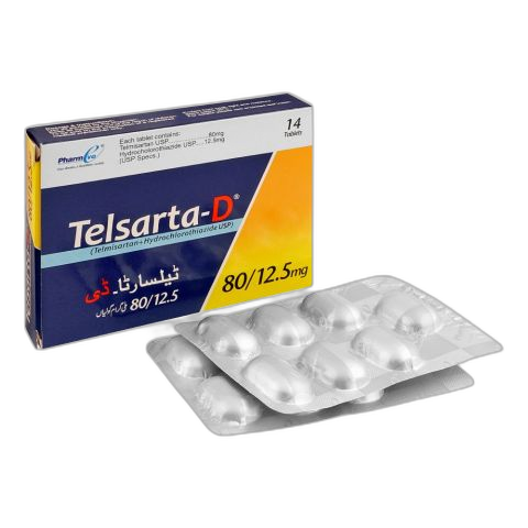 PharmEvo Telsarta-D Tablet, 80/12.5mg, 14-Pack