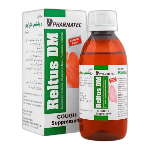 Pharmatec Reltus DM Cough Syrup, 120ml