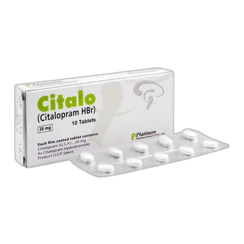 Platinum Pharmaceuticals Citalo Tablet, 20mg, 10-Pack