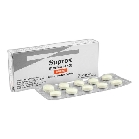 Platinum Pharmaceuticals Suprox Tablet, 250mg, 10-Pack