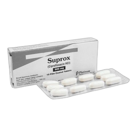 Platinum Pharmaceuticals Suprox Tablet, 500mg, 10-Pack