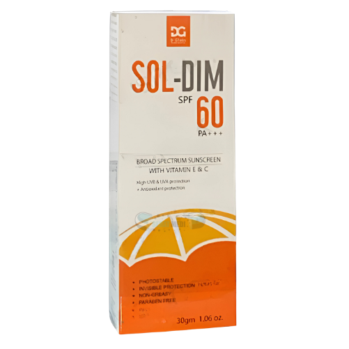 SOL DIM SPF 60 Sunblock 30gm