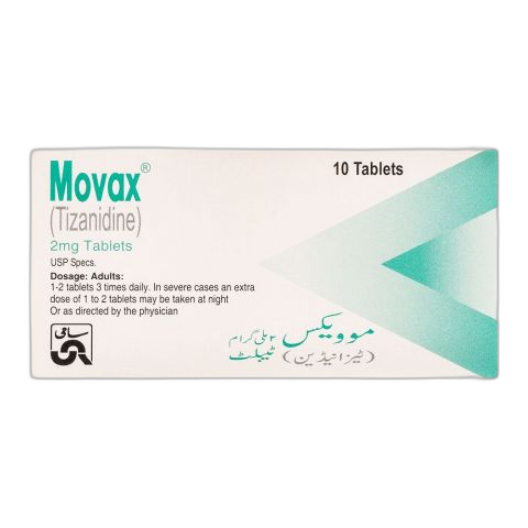 Sami Pharmaceuticals Movax Tablet, 2mg, 10-Pack