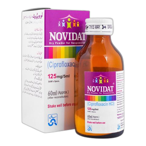 Sami Pharmaceuticals Novidat Dry Powder For Suspension, 125mg/5ml