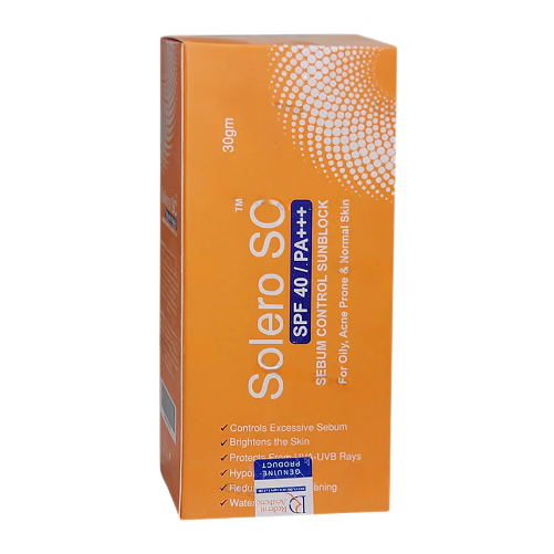 Solero Sc SPF 40 PA+++ Sebum Control Sunblock