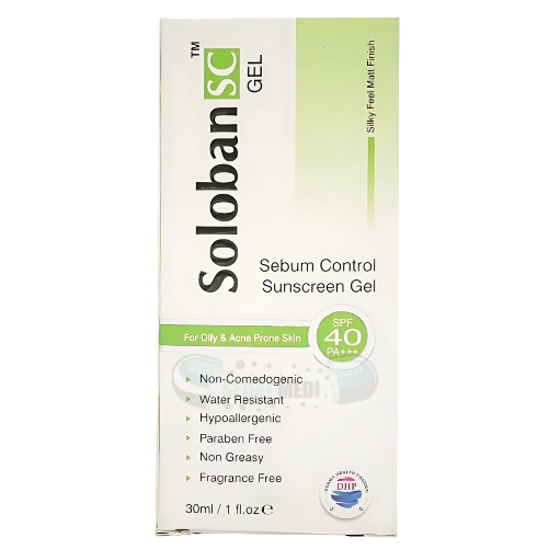 Soloban Sc Gel SPF40 Sunblock 30gm