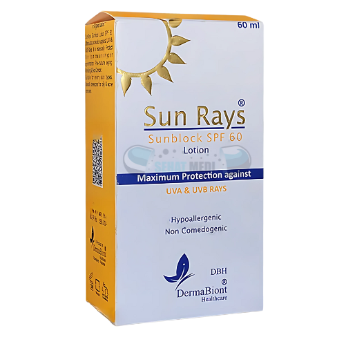 Sun Rays Sunblock SPF 60 Lotion 60ml