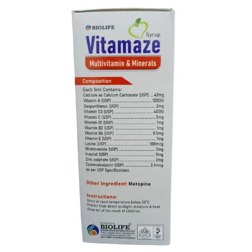 Vitamaze 240ml syrup