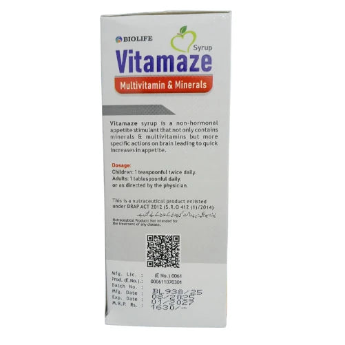 Vitamaze 240ml syrup