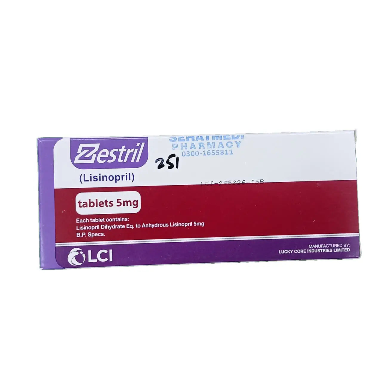 Zestril 5mg Tablets