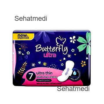 Butterfly Ultra-Thin Economy Pack Sanitary Pads Extra Long 7 Pcs