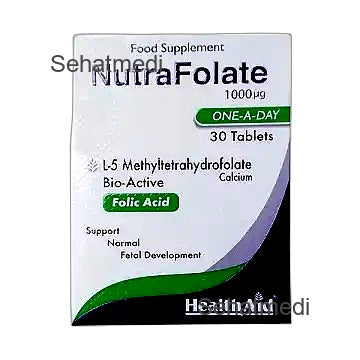 Nutra Folate Tablets 1000Mcg (1 Box = 30 Tablets)