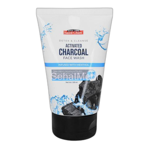 Saeed Ghani Detox & Cleanse Activated Charcoal Face Wash, For All Skin Types, 100ml