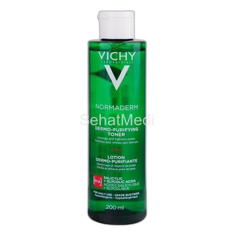 Vichy Normaderm Purifying Pore Tightening Lotion, For Oily Acne-Prone Skin, 200ml