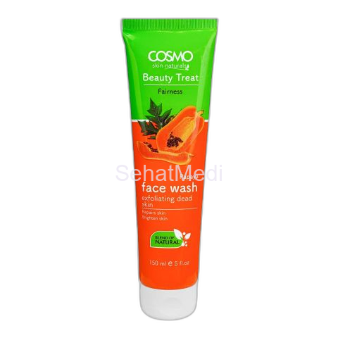 Cosmo Beauty Treat Fairness Papaya Exfoliating Dead Skin Face Wash, 150ml