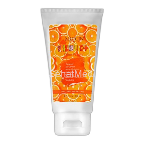 Muicin Vitamin C+ Dull, Tired & Grumpy Skin Face Wash, 150g