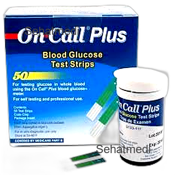On Call Plus Blood Glucometer Test Strips (Box = 50 Test Strips)
