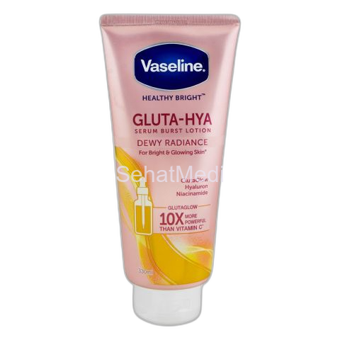 Vaseline Healthy Bright Gluta-Hya Dewy Radiance Serum Burst Body Lotion, 330ml