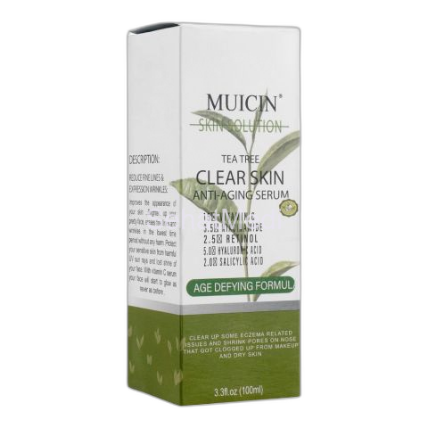 Muicin Tea Tree Clear Skin Anti-Aging Serum, 100ml