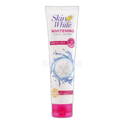 Skin White Whitening Normal Skin Face Wash, 12Hrs Glowing & Clean Skin, Fairer You In 2 Weeks, With Goat Milk + Whitening Beads, 100g
