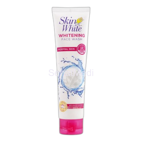 Skin White Whitening Normal Skin Face Wash, 12Hrs Glowing & Clean Skin, Fairer You In 2 Weeks, With Goat Milk + Whitening Beads, 100g