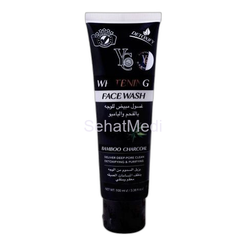 YC Whitening Bamboo Charcoal Face Wash, 100ml