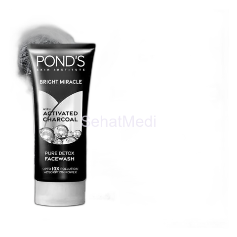 Pond's Bright Miracle Pure Detox Face Wash With Activated Charcoal, 100g