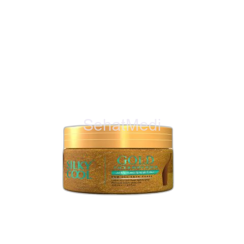 Silky Cool Gold Face & Body Scrub, For All Skin Types, 200ml