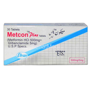 Metcon Plus Tablets 500/5mg