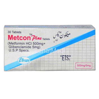Metcon Plus Tablets 500/5mg