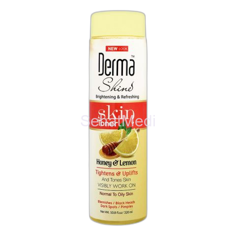 Derma Shine Brightening & Refreshing Toner, With Honey & Lemon, Normal To Oily Skin, 295ml