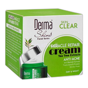 Derma Shine Skin Clear Tea Tree Day & Night Miracle Repair Cream, 50g