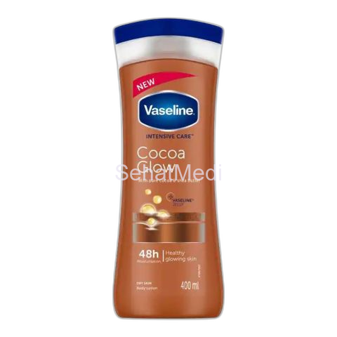 Vaseline Intensive Care Cocoa Glow Pure Cocoa Butter Lotion 400ml (Imported)