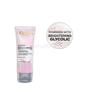 L'Oreal Paris Glycolic-Bright Glowing Daily Face Wash, For Even Glowing Skin, 100ml - Brightening, Dark Spots, Glowing Skin