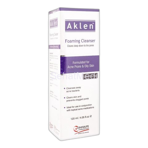 Crystolite Pharmaceuticals Aklen Foaming Cleanser, For Acne Prone & Oily Skin, 120ml