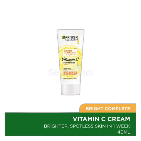 Garnier Skin Active Bright Complete Vitamin C Serum Cream, 40ml - Lighten Dark Spots And Brighten Your Skin