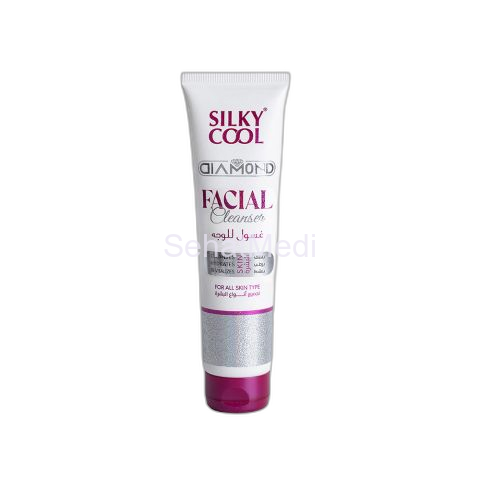 Silky Cool Diamond Facial Cleanser, For All Skin Types, 140ml