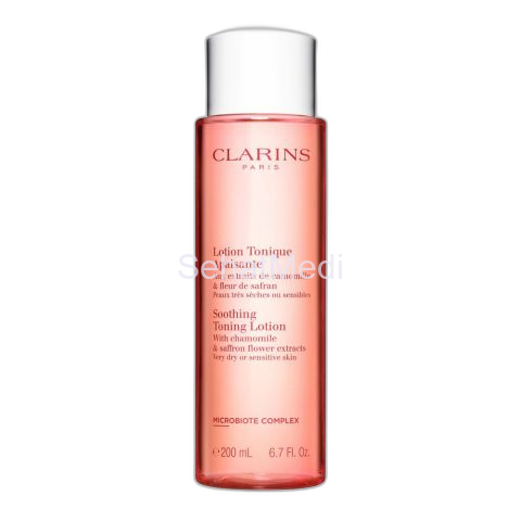 Clarins Paris Soothing Toning Lotion, With Camomile & Saffron Flower Extracts, Very Dry To Sensitive Skin, 200ml