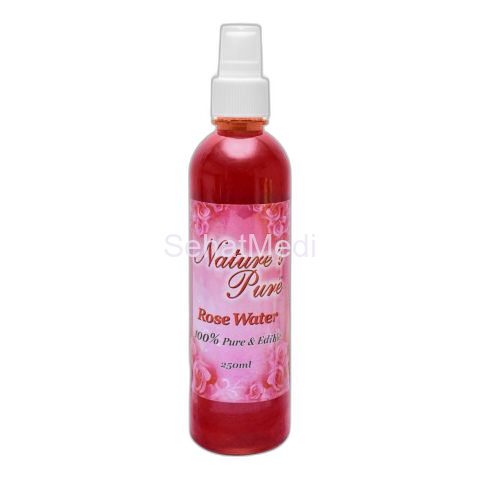 Nature's Pure Rose Water Spray, Keep Refrigerated, Reduce Acne Scars, 250ml