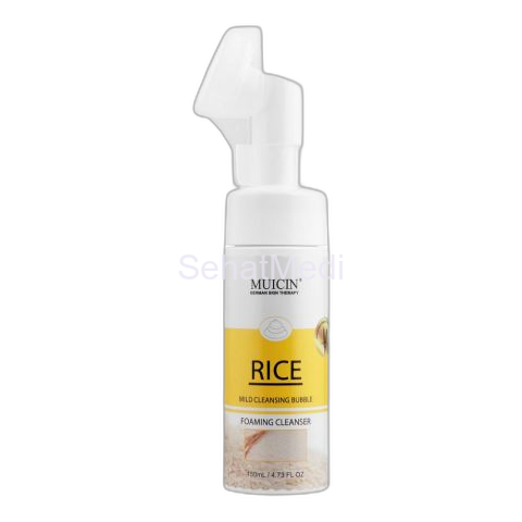 Muicin Hydrating Rice Extract Gel Foaming Bubble Cleanser, 150ml