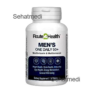 Route 2 Health Mens One Daily 50+ Tablets (1 Bottle = 30 Tablets)