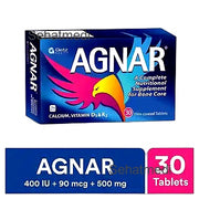 Agnar Tablets 400Iu 90Mcg 500Mg (1 Box = 3 Strips) (1 Strip = 10 Tablets)