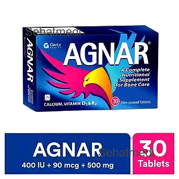 Agnar Tablets 400Iu 90Mcg 500Mg (1 Box = 3 Strips) (1 Strip = 10 Tablets)