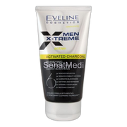 Eveline Men X-Treme Active Activated Charcoal 6-In-1 Purifying Scrub Gel, 150ml