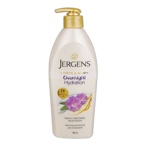 Jergens Intense Moisture Overnight Repair Hydration Body Lotion, 400ml